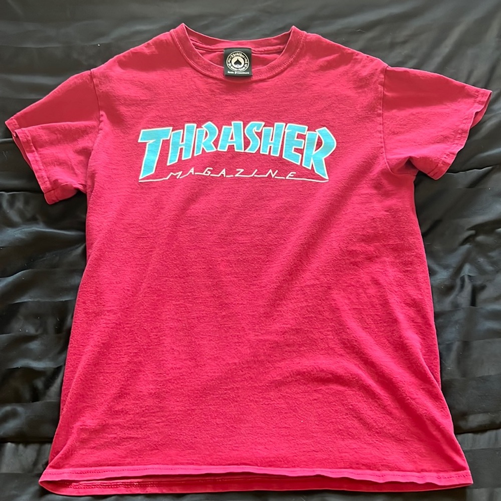 Thrasher Skateboard Magazine T-shirt Mens Small Red
Retro Short Sleeve Skater